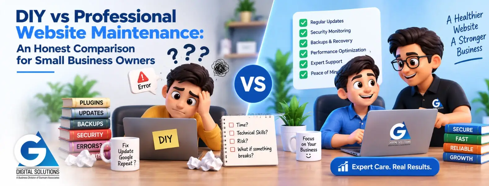 DIY vs Professional Website Maintenance